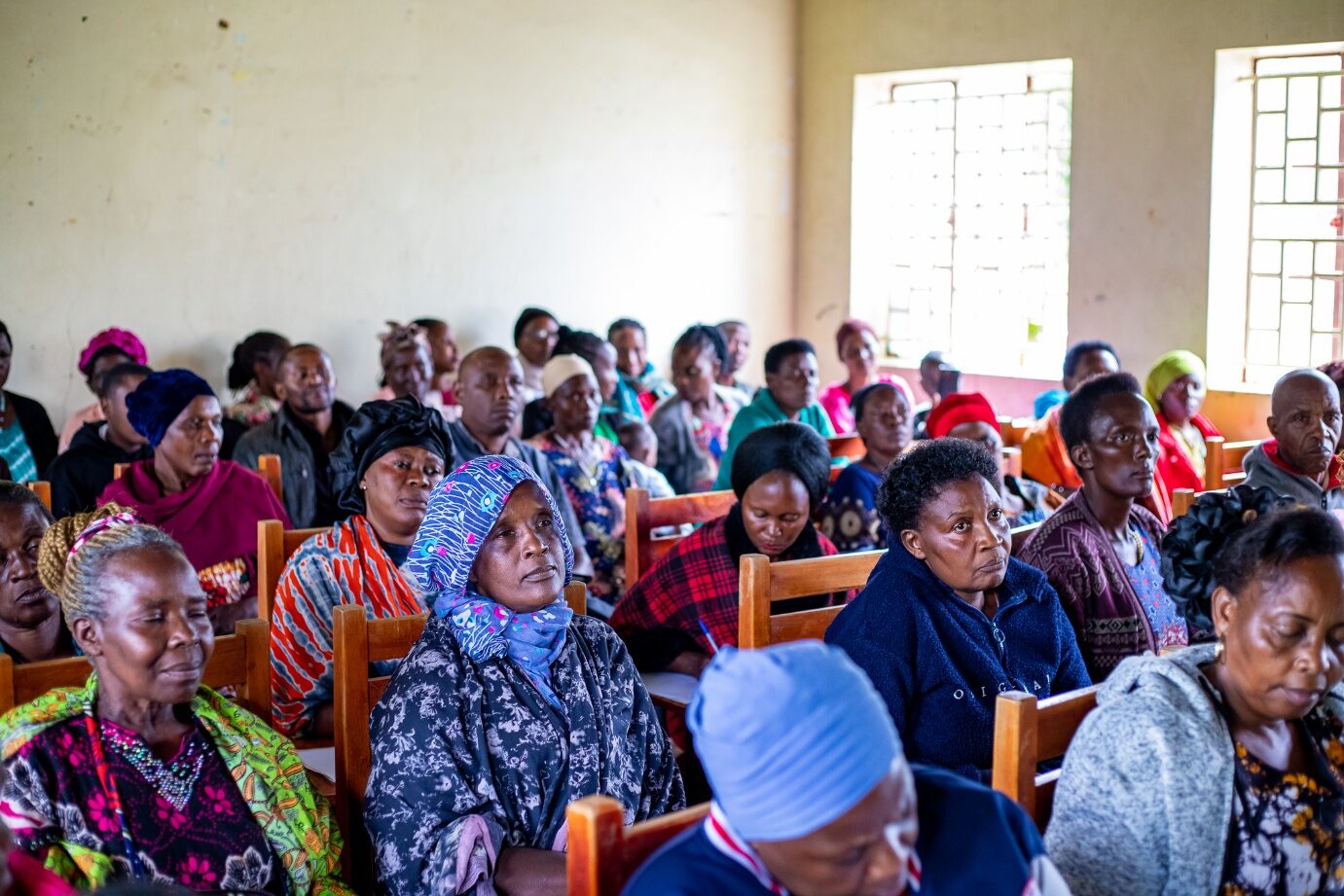 Women taking part in a training activity